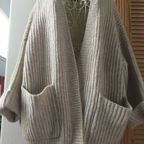 zara wool cardigan